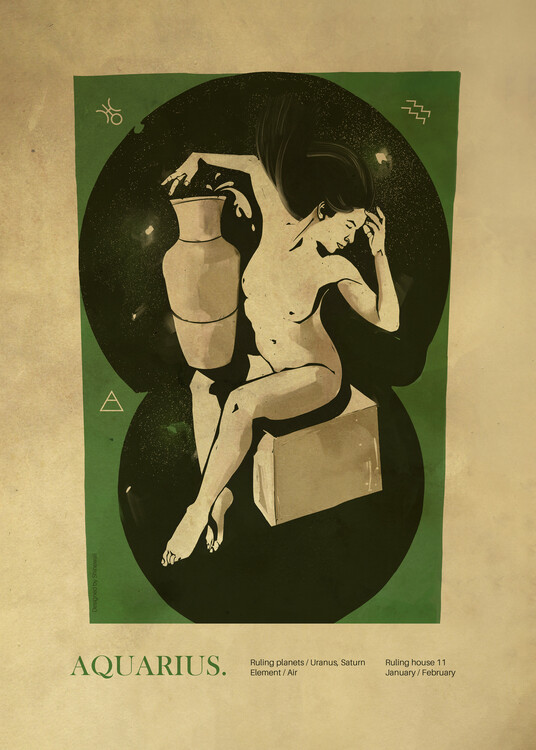 Poster Aquarius Water Bearer