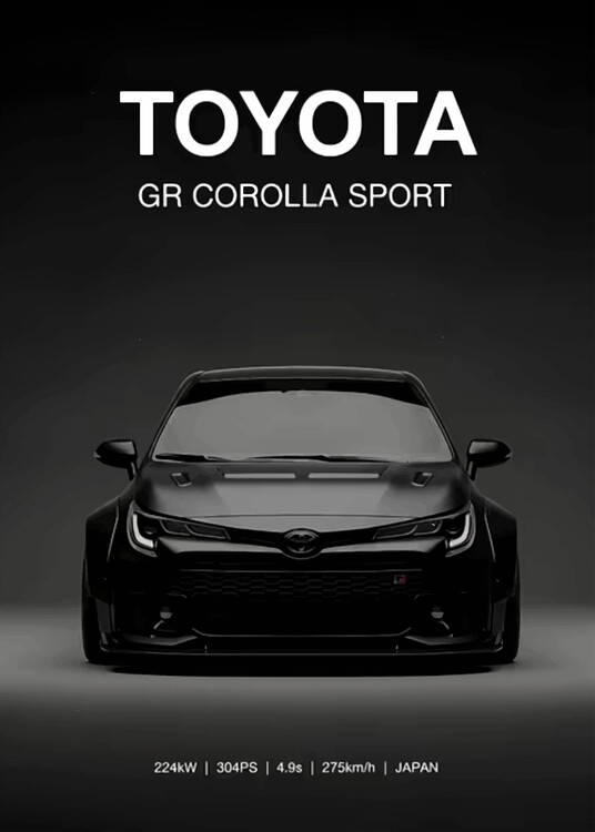 Canvas-taulu Sport Car Popular 06 Poster