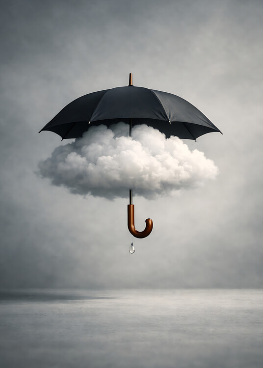 Плакат Black umbrella