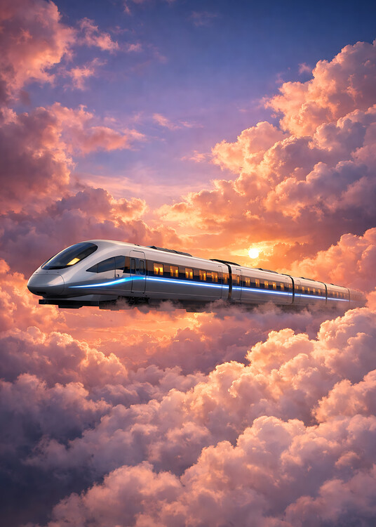 Плакат Train sky