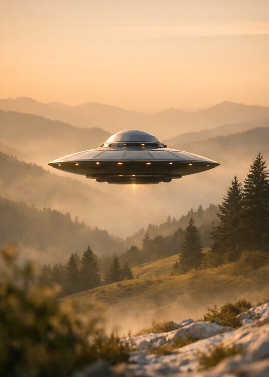 Плакат UFO Landscape