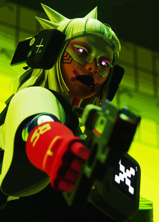 Plakát High-Frequency Alert: Cyberpunk Rebellion