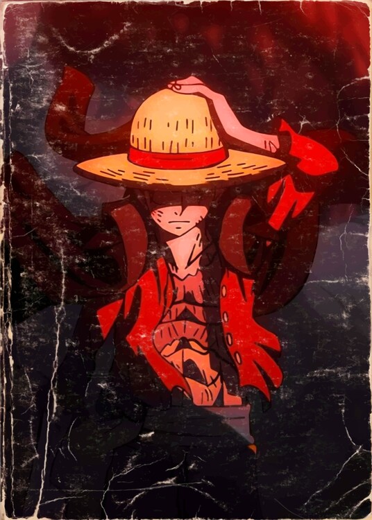 Plagát Vintage-Style Anime Character Trending Poster