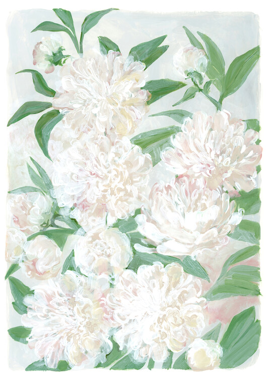 Poster Lotte peony bouquet