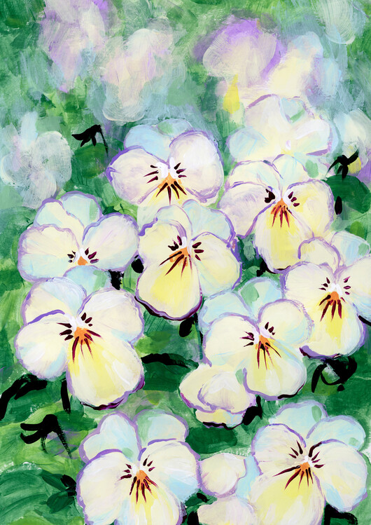 Poster Livia's pansies I