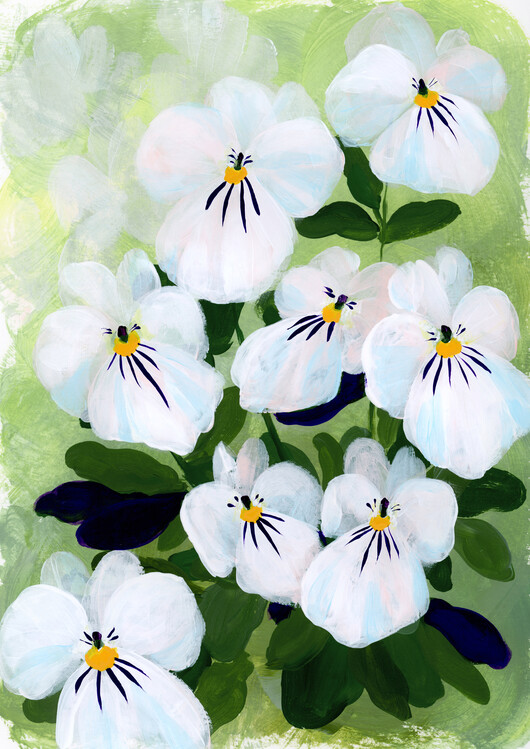 Poster Vesta Pansies I