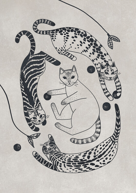 Plakat Playful gatines