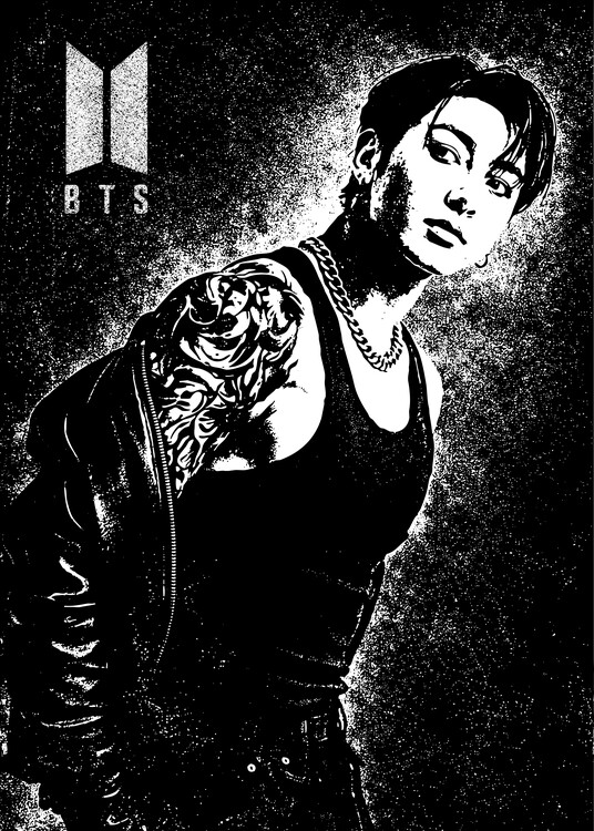 Plakat BTS Jungkook with Tattoos