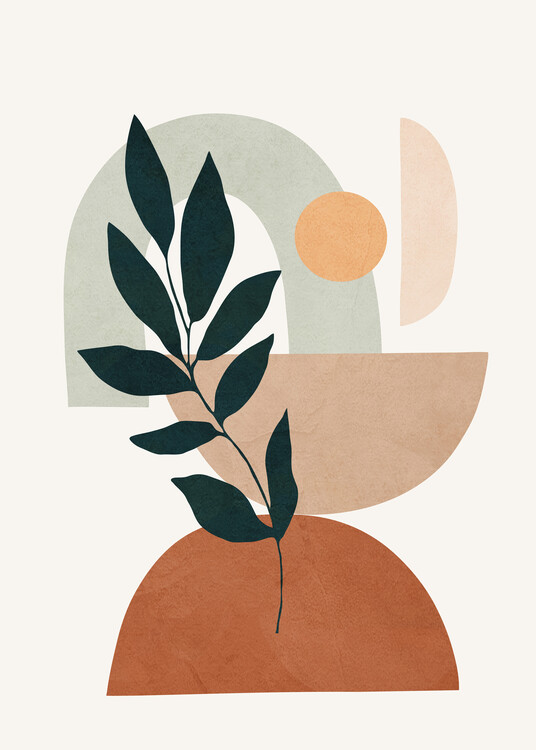 Плакат Soft Shapes IV