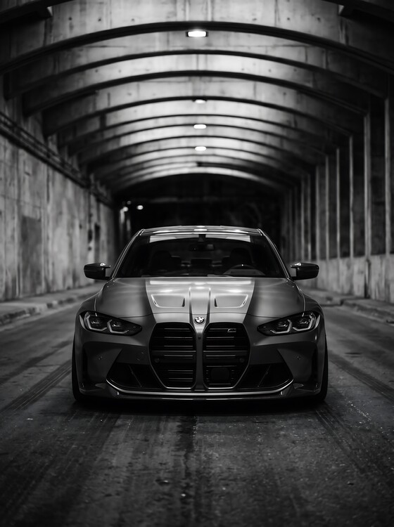 Poster BMW M4 Competition G82 Print - Cinematic Tunnel Shot