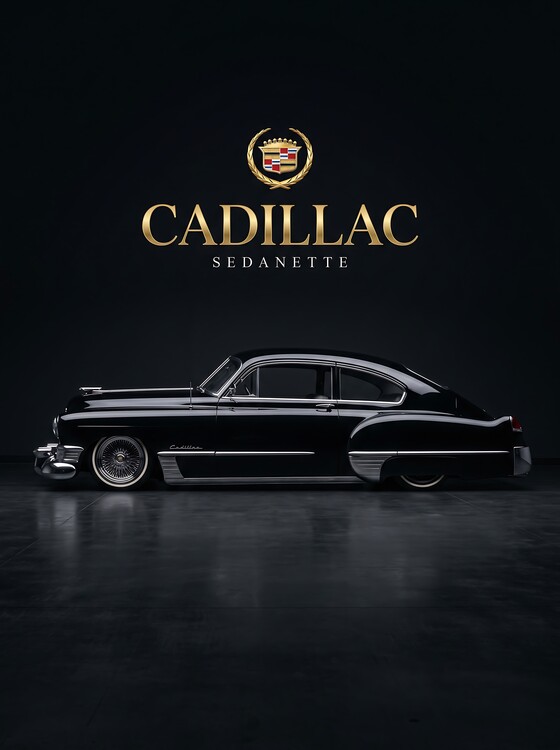 Poster Cadillac Sedanette Poster - Classic 1940s American Luxury