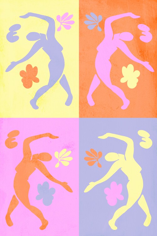Poster Vibrant Dancing Figures