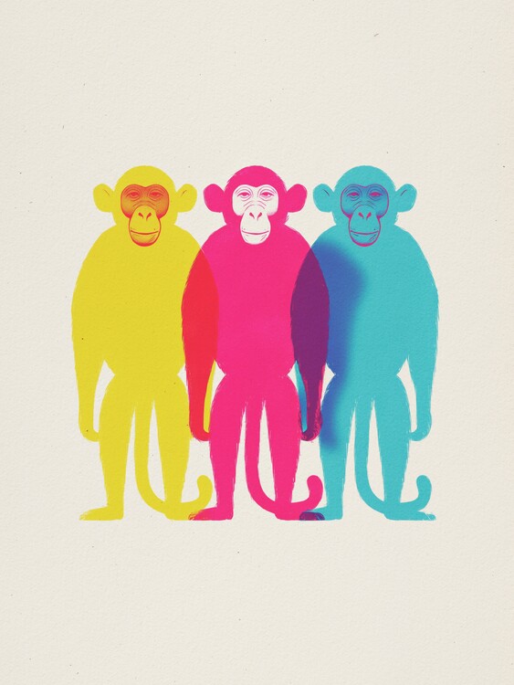 Poster Pop Art Monkeys