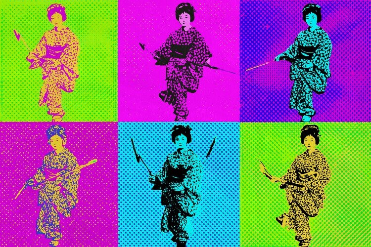 Poster Japanese Pop Art Woman