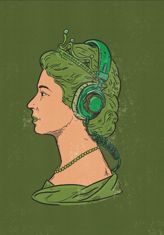 Bild auf Leinwand Green Queen Beats