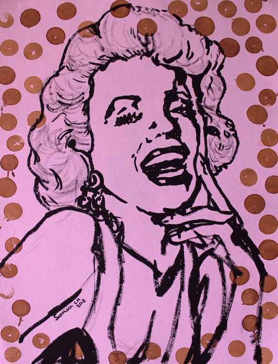 Poster Laughing Pop Art Woman
