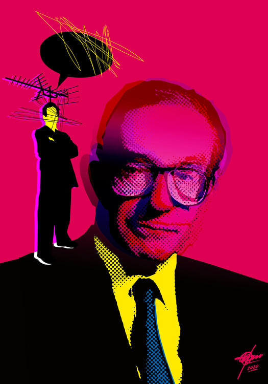 Poster Media Influence Man