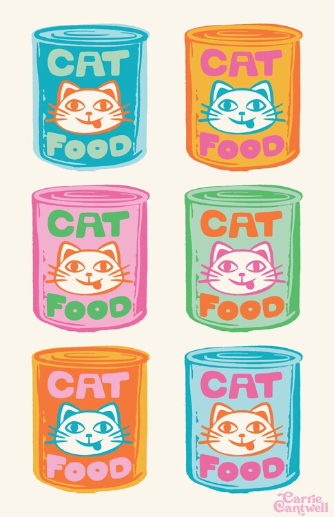 Poster Pop Art Cat Food