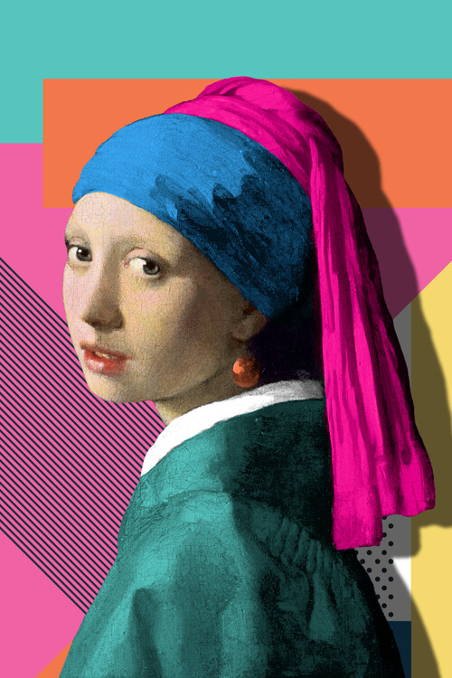 Plagát Pop Art Headscarf Portrait