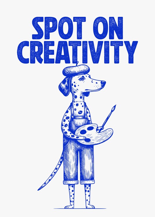 Poster The Spotted Masterpiece: Dalmatian Artist poster