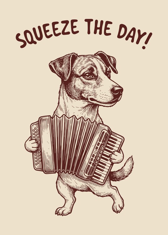 Poster Maestro Jack Russell: Accordion Virtuoso