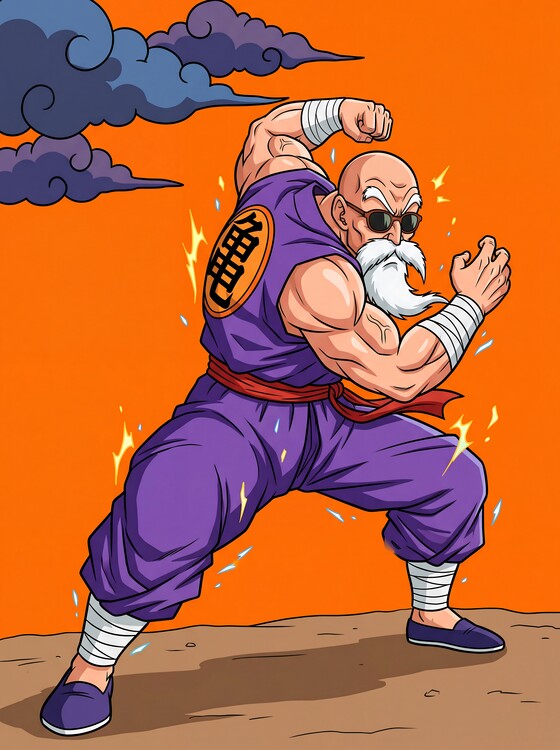 Plakat Master Roshi’s Unmatched Resolve