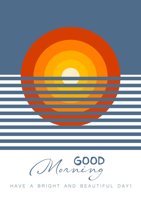 Poster Good Morning Minimal Modern Poster Design