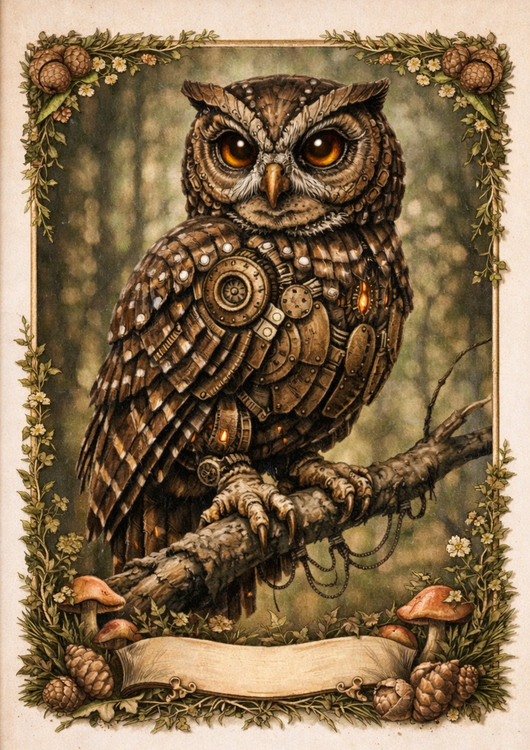Poster Clockwork Woodland - Elder Rowan