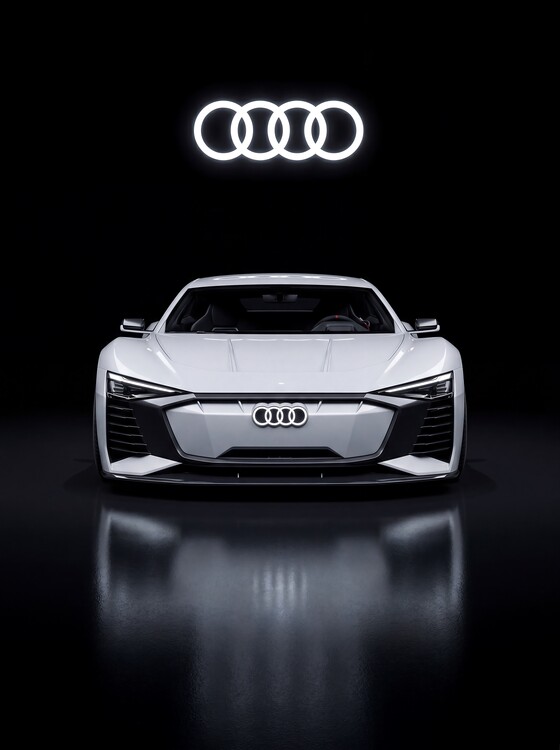 Plakát Audi White Phantom Illuminated