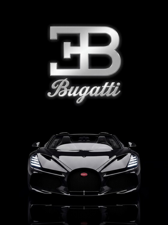 Plakát Bugatti Mistral Forged in Eternal Darkness