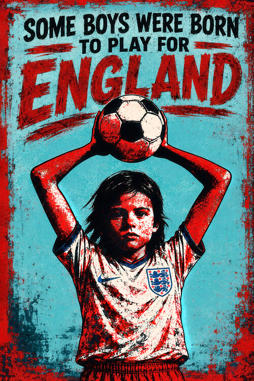 Plakat Some Boys were born to play football for ENGLAND