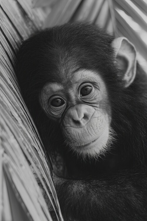 Obraz na plátně Young chimpanzee