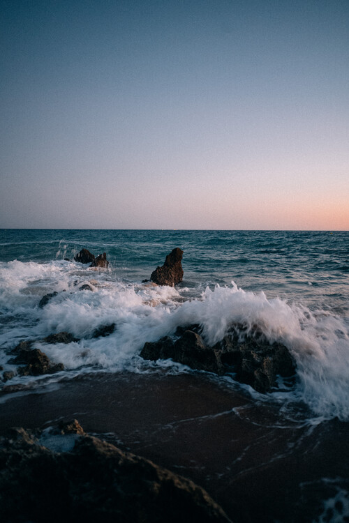 Poster Sunset waves