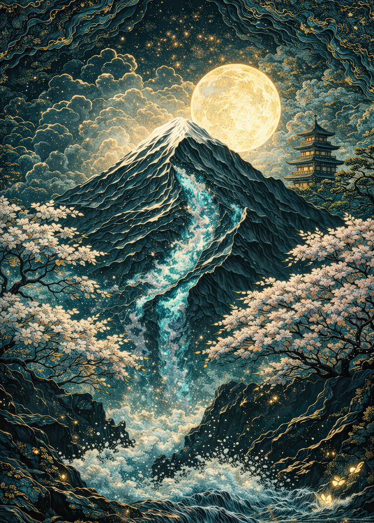 Poster Celestial Cascade