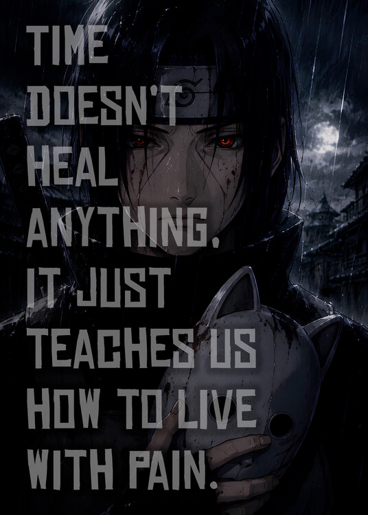 Poster Dramatic Quotes Itachi