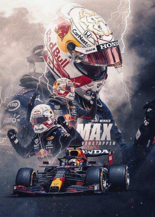 Quadro su tela Formula 1 - Max Verstappen Red Bull Racing World Champion