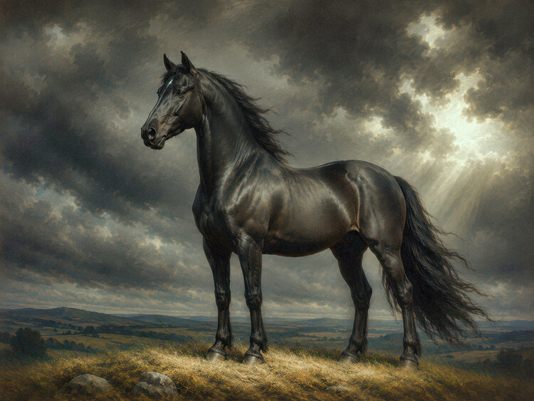 Plakat Black Beauty The horse inspired by Anna Sewell
