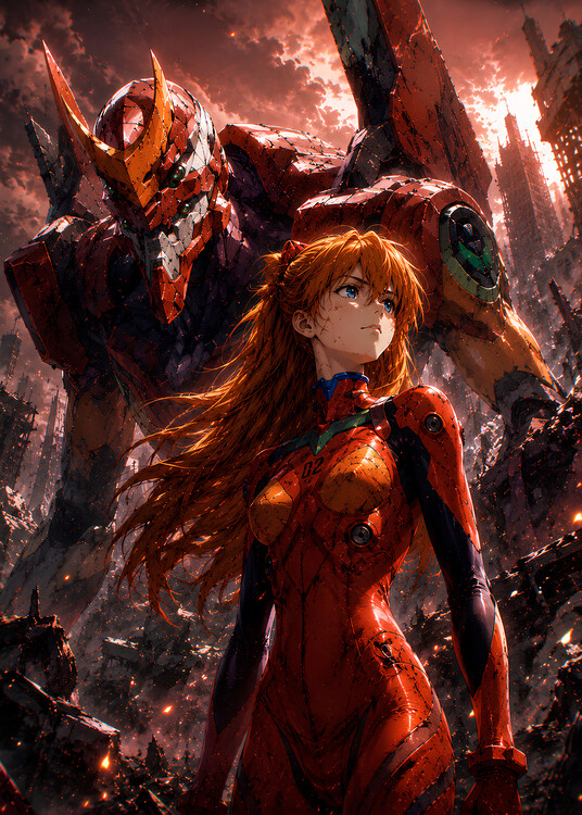 Poster Mecha Anime Asuka