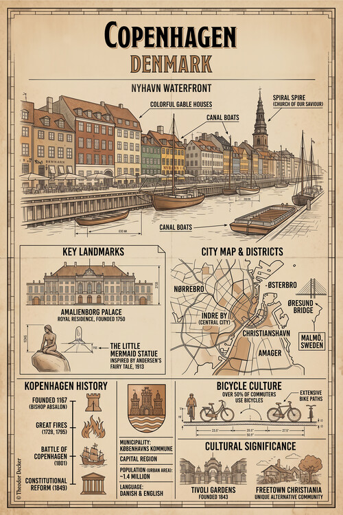 Poster Copenhagen, Denmark