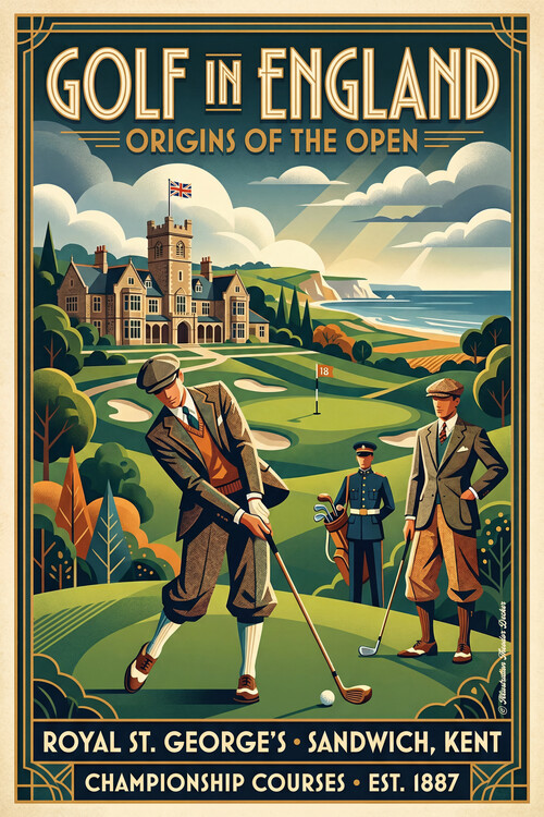 Poster Golf in England Kent