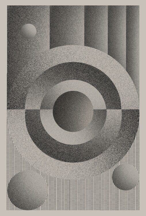 Plakat Monochrome Geometry