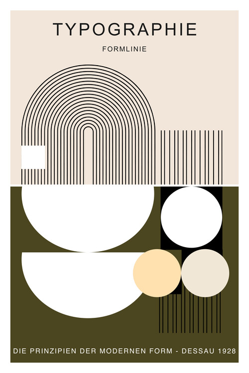 Poster Modern Geometric Typography