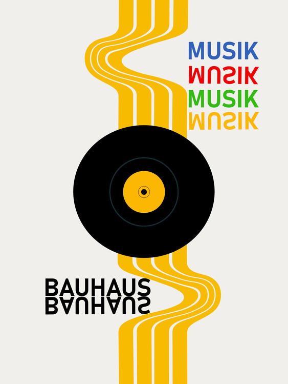 Poster Bauhaus Music Vinyl Design