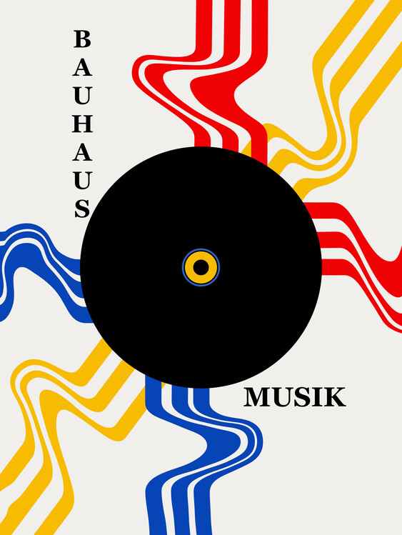 Poster Bauhaus Music Record