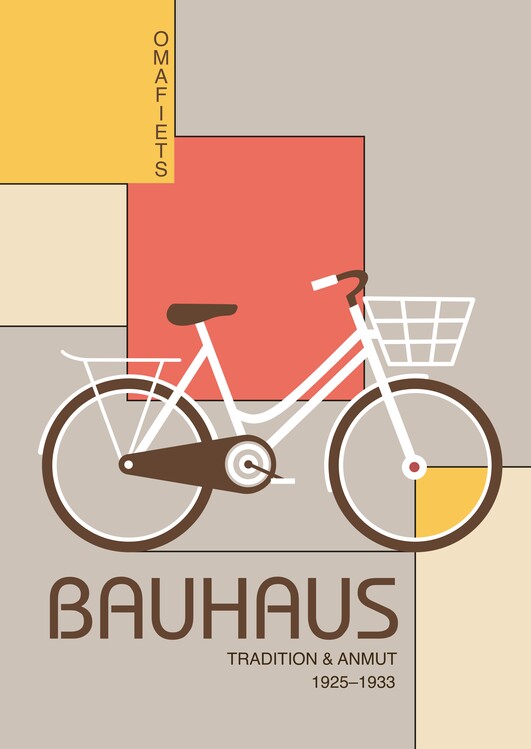 Obraz na plátně Bauhaus Bicycle Design