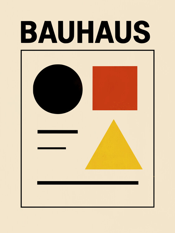 Poster Bauhaus Primary Shapes
