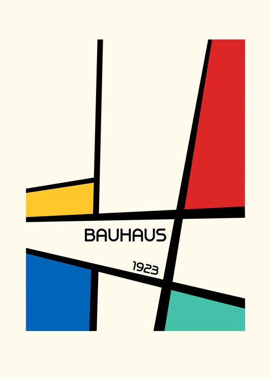 Plakat Modern Geometric Color Blocks