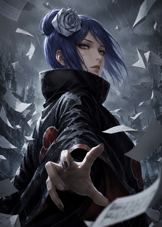 Poster Akatsuki Girl Konan