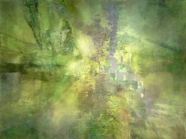 Poster Gilded Green With A Trace Of Violet