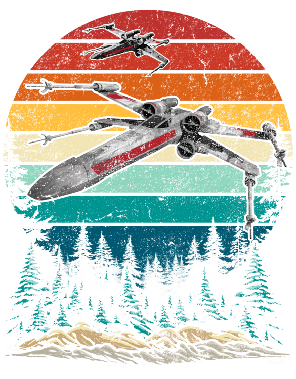 T-paita X- wing starfighter vintage